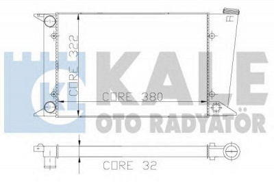 KALE OTO RADYATOR 117800 -  Радиатор, охлаждение двигателя